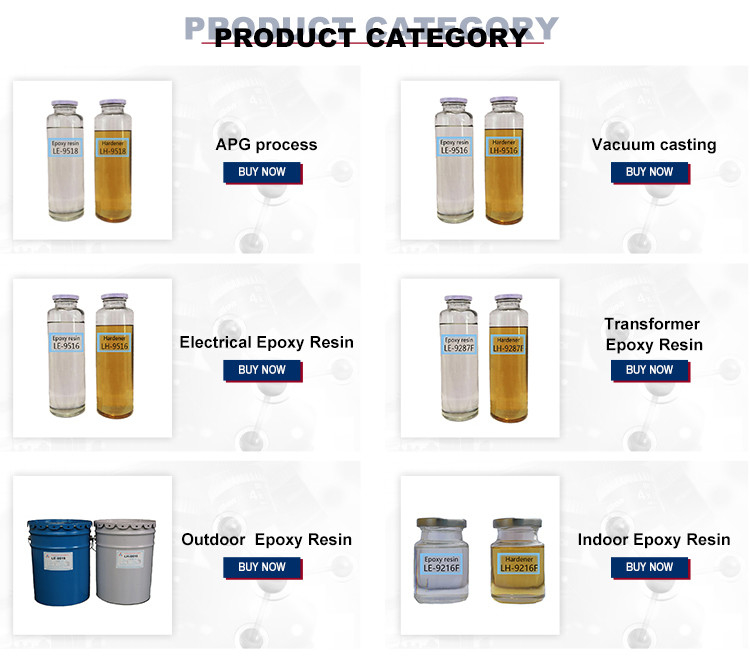 Fleksibel Injeksi Resin Epoxy Jelas Dengan Tepung Silika Dan Agen Pengeras, Bagian Listrik Resin Epoxy